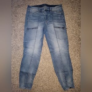 EUC White House Black Market WHBM skinny ankle jeans Size 12